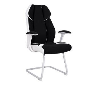 ΠΟΛΥΘΡΟΝΑ ZAHARA HM1102.02 ΣΕ ΧΡΩΜΑ ΜΑΥΡΟ ΜΕ ΑΣΠΡΟ 66,5x63x108cm |  Καρέκλες γραφείου επισκέπτη στο espiti