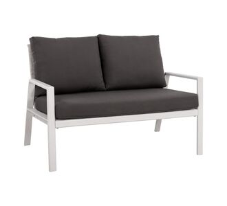 ΚΑΝΑΠΕΣ ΔΙΘΕΣΙΟΣ ΑΛΟΥΜΙΝΙΟΥ TABBY HM5561.01 ΛΕΥΚΟΣ ΜΕ ΜΑΞΙΛΑΡΙΑ |  Καναπέδες - Καρέκλες  στο espiti