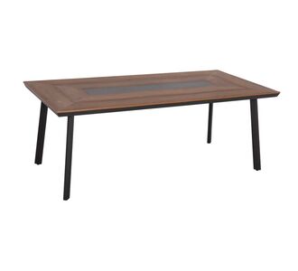 ΤΡΑΠΕΖΙ ΑΛΟΥΜΙΝΙΟΥ TABER ΜΕ POLYWOOD 200X100 ΓΚΡΙ HM5131.12 |  Τραπέζια κήπου στο espiti