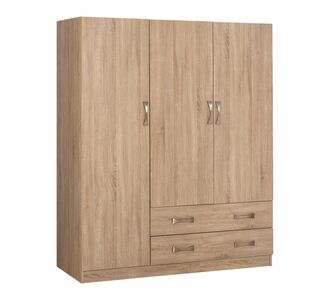ΝΤΟΥΛΑΠΑ 3ΦΥΛΛΗ CARLY HM384.02 ΜΕ ΔΥΟ ΣΥΡΤΑΡΙΑ SONAMA 150X55Χ180Υεκ. |  Ντουλάπες ρούχων στο espiti