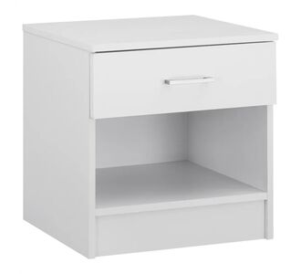 ΚΟΜΟΔΙΝΟ ΜΕ 1 ΣΥΡΤΑΡΙ LANEY ΛΕΥΚΟ HM2345.05 45x35,5x47 εκ. |  Κομοδίνα στο espiti