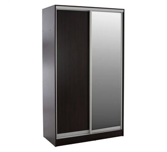 ΝΤΟΥΛΑΠΑ ΔΙΦΥΛΛΗ ΣΥΡΟΜΕΝΗ ΜΕ ΚΑΘΡΕΠΤΗ ADLER HM2460.02 ΜΕΛΑΜΙΝΗ WENGE 120x60x220Y |  Ντουλάπες ρούχων στο espiti