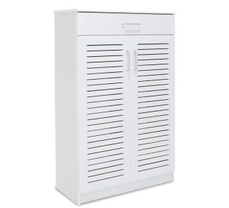 Παπουτσοθήκη-ντουλάπι SANTE pakoworld 20 ζεύγων χρώμα λευκό 80x37x123εκ |  Παπουτσοθήκες στο espiti