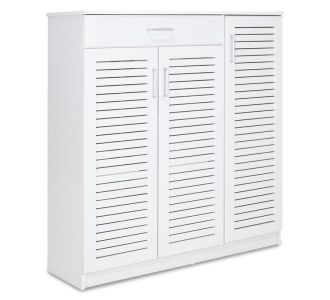 Παπουτσοθήκη-ντουλάπι SANTE pakoworld 30 ζεύγων χρώμα λευκό 120x37x123εκ |  Παπουτσοθήκες στο espiti