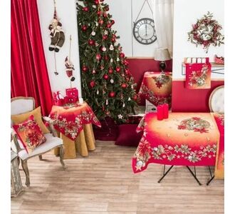 Τραπεζομάντηλο Pine - 140x140cm pine-trapezomantilo-58553 Teoran |  Χριστουγεννιάτικα Τραπεζομάντηλα  στο espiti