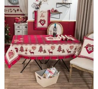 Τραπεζομάντηλο Trivor - 140x140cm trivor-trapezomantilo-58545 Teoran |  Χριστουγεννιάτικα Τραπεζομάντηλα  στο espiti