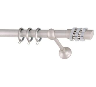 ΚΟΥΡΤΙΝΟΞΥΛΟ Φ25 ΝΙΚΕΛ THREE RINGS STRASS FRANS |  φ25 στο espiti