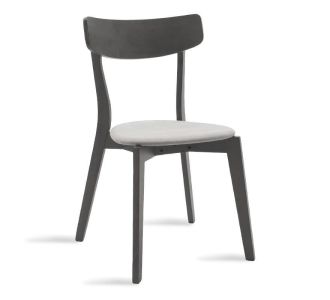 Καρέκλα Toto pakoworld γκρι ύφασμα-rubberwood ανθρακί πόδι |  Καρέκλες στο espiti