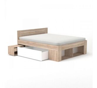 Κρεβάτι Rico Διπλό με Aποθηκευτικό Xώρο Σονόμα-Λευκό 160x200cm AlphaB2B |  Κρεβάτια στο espiti