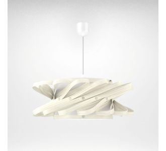 Φωτιστικό Κρεμαστό Majorka Μονόφωτο Λευκό (PP-PVC) Ε27 58x58x80cm AlphaB2B |  Οροφής στο espiti