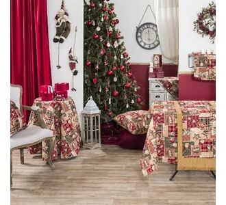 Τραπεζομάντηλο Tinsel - 135x180cm tinsel-trapezomantilo-58506 Teoran |  Χριστουγεννιάτικα Τραπεζομάντηλα  στο espiti