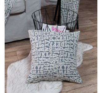Μαξιλαροθήκη Letters 11 - 65x65cm δαπέδου letters-pillow-11-53601 Teoran |  Μαξιλάρια διακοσμητικά στο espiti