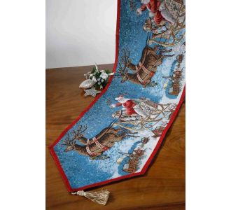 χριστουγεννιάτικη τραβέρσα (35cm x 170cm ) 9004 6978000001378 SilkFashion |  Χριστουγεννιάτικα Τραπεζομάντηλα  στο espiti