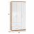 ΝΤΟΥΛΑΠΑ 3ΦΥΛΛΗ ME 2 ΣΥΡΤΑΡΙΑ CAESAR HM340.06 SONAMA - ΛΕΥΚO 89x42,5x181 εκ. |  Ντουλάπες ρούχων στο espiti