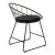 Καρέκλα Seth pakoworld μέταλλο μαύρο-μαξιλάρι PVC μαύρο |  Καρέκλες στο espiti
