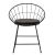 Καρέκλα Seth pakoworld μέταλλο μαύρο-μαξιλάρι PVC μαύρο |  Καρέκλες στο espiti