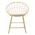 Καρέκλα Seth pakoworld μέταλλο χρυσό-μαξιλάρι PVC λευκό |  Καρέκλες στο espiti