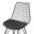 Καρέκλα Taj pakoworld μέταλλο μαύρο-μαξιλάρι PVC μαύρο |  Καρέκλες στο espiti