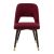 Καρέκλα Brianna pakoworld βελούδο μπορντό-μαύρο χρυσό πόδι |  Καρέκλες στο espiti