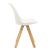 Καρέκλα Caron pakoworld PP λευκό-φυσικό πόδι |  Καρέκλες στο espiti