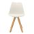 Καρέκλα Caron pakoworld PP λευκό-φυσικό πόδι |  Καρέκλες στο espiti