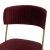 Καρέκλα Livio pakoworld βελούδο μπορντό-χρυσό πόδι |  Καρέκλες στο espiti