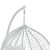 Κούνια Zafer pakoworld κρεμαστή μέταλλο-pp-μαξιλάρι λευκό 106x103x200εκ |  Κούνιες στο espiti