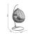 Κούνια Zafer pakoworld κρεμαστή μέταλλο-pp-μαξιλάρι λευκό 106x103x200εκ |  Κούνιες στο espiti