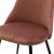 Καρέκλα Giselle pakoworld βελούδο σάπιο μήλο-μαύρο πόδι |  Καρέκλες στο espiti