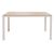 Τραπέζι Nares pakoworld αλουμίνιο λευκό-plywood φυσικό 140x80x72.5εκ |  Τραπέζια κήπου στο espiti