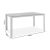 Τραπέζι Nares pakoworld αλουμίνιο λευκό-plywood φυσικό 140x80x72.5εκ |  Τραπέζια κήπου στο espiti