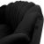 Καναπές 2θέσιος Daimon pakoworld βελούδο μαύρο 134x70x77εκ |  Καναπέδες στο espiti
