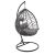 Κούνια Hudson pakoworld κρεμαστή μέταλλο-pp-μαξιλάρι γκρι 109x119x195εκ |  Κούνιες στο espiti