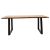 Τραπέζι Miles pakoworld μασίφ ξύλο 4εκ φυσικό-πόδι μαύρο 200x96x79εκ |  Τραπέζια στο espiti