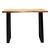 Τραπέζι μπαρ-κονσόλα Miles pakoworld μασίφ ξύλο 4εκ φυσικό-πόδι μαύρο 120x53x97εκ |  Συρταριέρες -Κονσόλες στο espiti