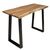 Τραπέζι μπαρ-κονσόλα Miles pakoworld μασίφ ξύλο 4εκ φυσικό-πόδι μαύρο 120x53x97εκ |  Συρταριέρες -Κονσόλες στο espiti