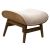 Πολυθρόνα-υποπόδιο relax Mirto pakoworld μασίφ ξύλο καρυδί-ύφασμα μπεζ 80x80x96,5εκ |  Πολυθρόνες σαλονιού στο espiti