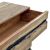 Συρταριέρα Imena pakoworld 3ων συρταριών μασίφ ξύλο 4εκ φυσικό-μαύρο 80x38x86.5εκ |  Συρταριέρες -Κονσόλες στο espiti