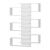 Ραφιέρα τοίχου Hart pakoworld λευκό 75x21.5x161.5εκ |  Ραφιέρες τοίχου στο espiti