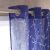 Κουρτίνα με τρουκς 140x280cm GOFIS HOME  Leaf Marine Blue 535/ 09 |  Ετοιμες μονοχρωμες κουρτίνες στο espiti
