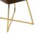 Καρέκλα Elsie pakoworld βελούδο καφέ antique-χρυσό gloss πόδι |  Καρέκλες στο espiti