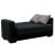 Kαναπές κρεβάτι Vox pakoworld 2θέσιος ύφασμα μαύρο 148x77x80εκ |  Καναπέδες στο espiti