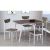 Τραπέζι Σετ (4+1) LINDERIA Λευκό/Καφέ 110x70x75cm 14330032 ArteLibre |  Σετ τραπεζαρίες στο espiti