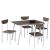 Τραπέζι Σετ (4+1) LINDERIA Λευκό/Καφέ 110x70x75cm 14330032 ArteLibre |  Σετ τραπεζαρίες στο espiti