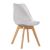 Καρέκλα GROUGH Λευκό PP/PU/Ξύλο 49x56x83cm 14600016 ArteLibre |  Καρέκλες στο espiti