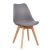 Καρέκλα GROUGH Γκρι PP/PU/Ξύλο 49x56x83cm 14600017 ArteLibre |  Καρέκλες στο espiti