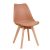 Καρέκλα GROUGH Cappuccino PP/PU/Ξύλο 49x56x83cm 14600018 ArteLibre |  Καρέκλες στο espiti