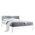 Κρεβάτι Διπλό KRELL Sonoma/Λευκό Μέταλλο/Μοριοσανίδα/'Υφασμα 170x207x111cm (Στρώμα 160x200cm) 14570380 ArteLibre |  Κρεβάτια στο espiti