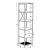 Βιβλιοθήκη LENON Γκρι/Μαύρο Μελαμίνη/Μέταλλο 40.2x35.8x160cm 14570386 ArteLibre |  Βιβλιοθήκες στο espiti