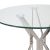 Τραπέζι BIHOR Διάφανο/Χρώμιο Γυαλί/Μέταλλο 80x80x75cm 14320039 ArteLibre |  Τραπέζια στο espiti